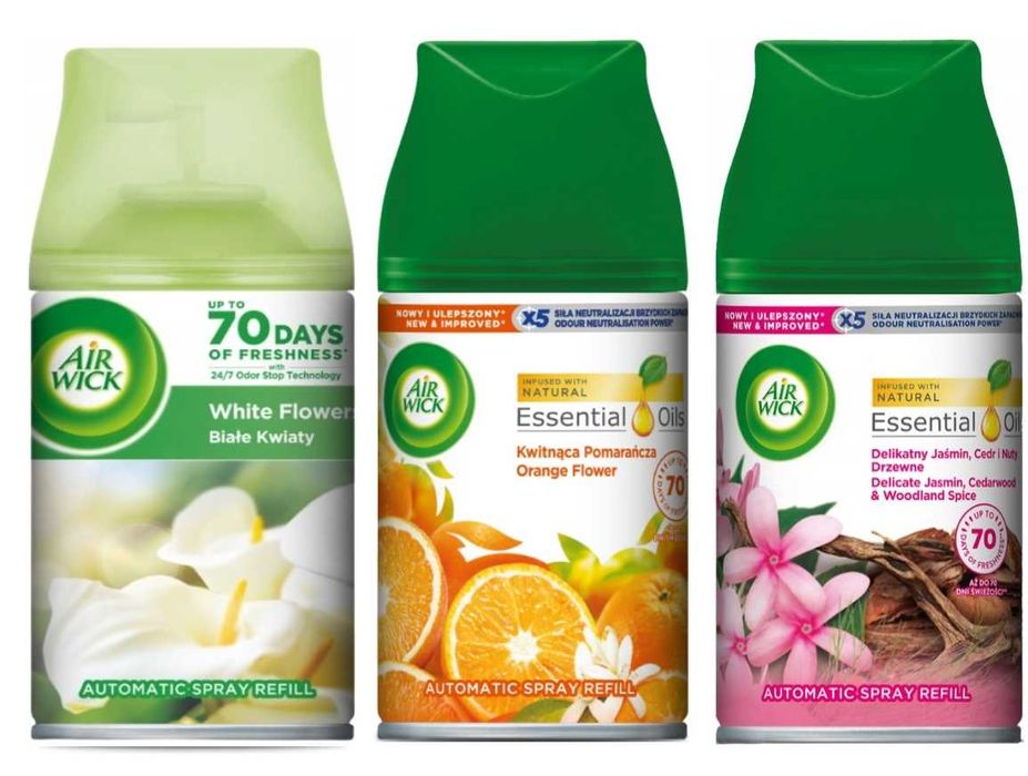 Air Wick odświeżacz powietrza zapas 250 ml x3 MIX zapachów