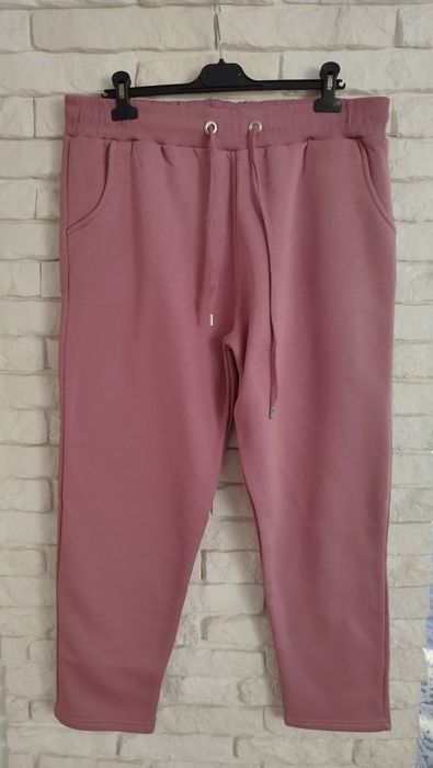 Zentex ciepłe spodnie dresowe plus size xxxl 50 52