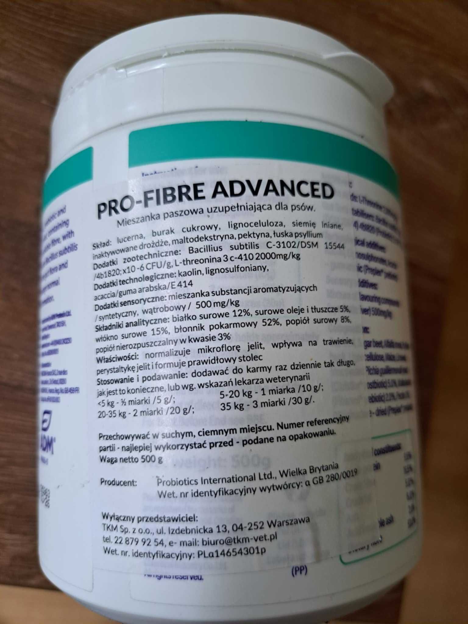 Protexin PRO-FIBRE psy i koty 500 g