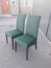 Krzesła 4 szt kolor butelkowa zieleń