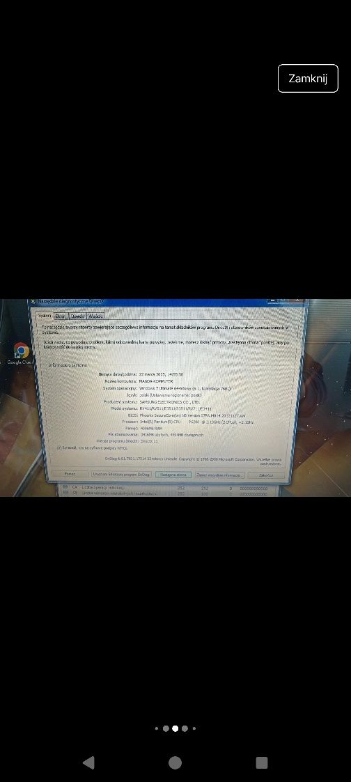 Laptop Samsung rv511