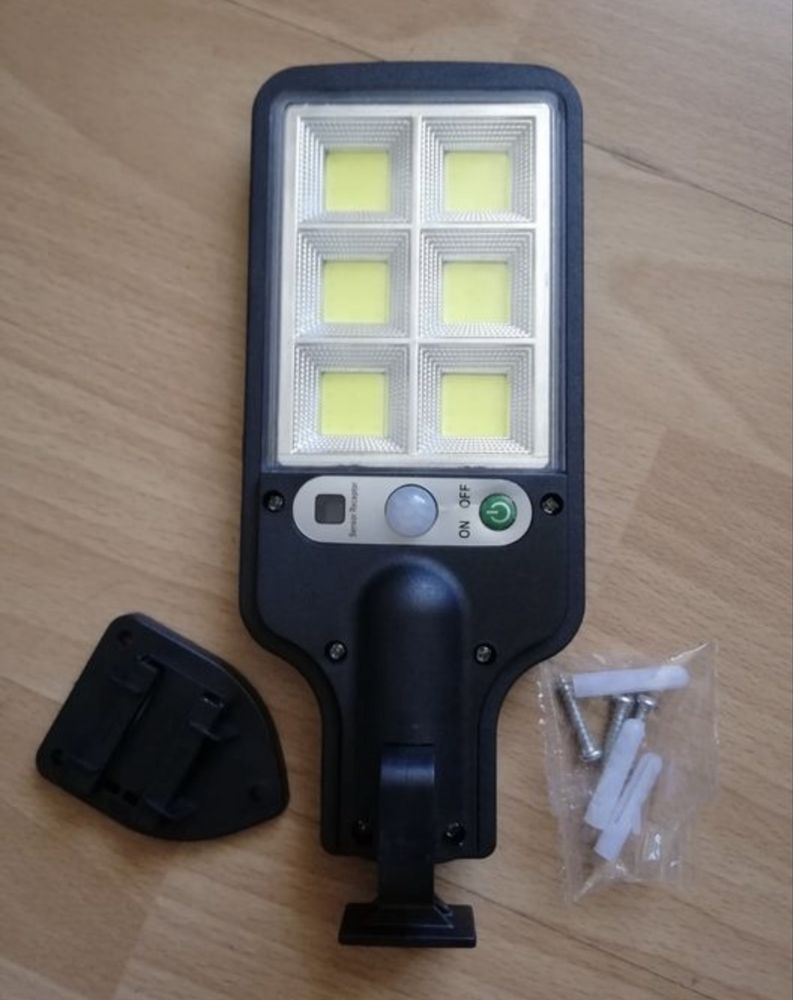 Lampa solarna uliczna ogrodowa led czujnik zmierzchu solar ruchu