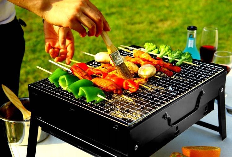 GRILL przenośny ogrodowy węglowy turystyczny BBQ przecena!