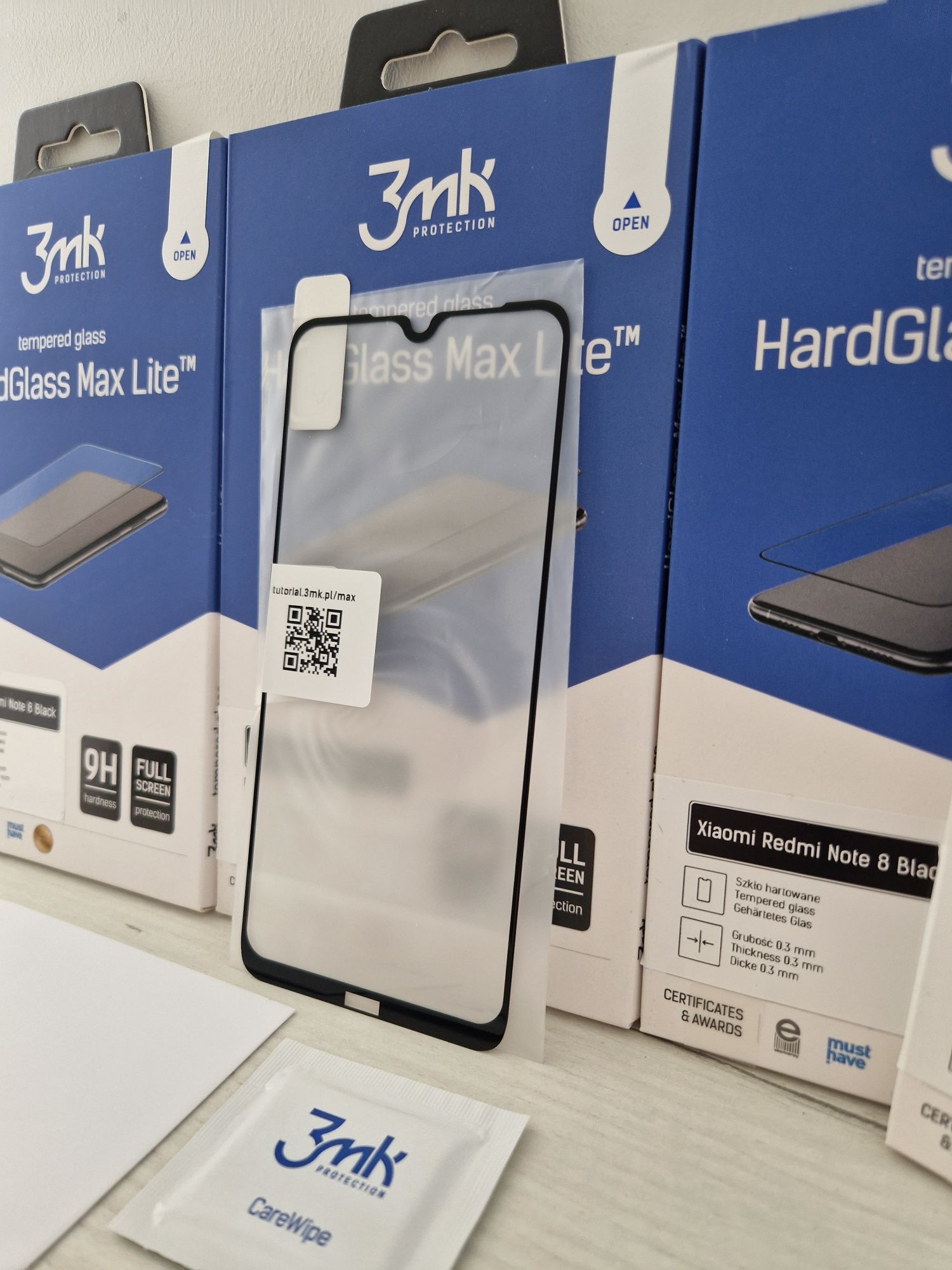 Hartowane szkło 3MK HardGlass Max Lite do Xiaomi Redmi Note 8