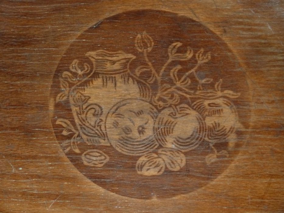 Czem Chata Bogata Tem Rada - taca rękodzieło sztuki ludowej z drewna