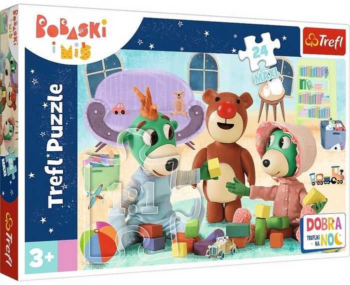 Puzzle Maxi 24 Zabawy Treflików przed snem Dobranoc, Trefliki na noc