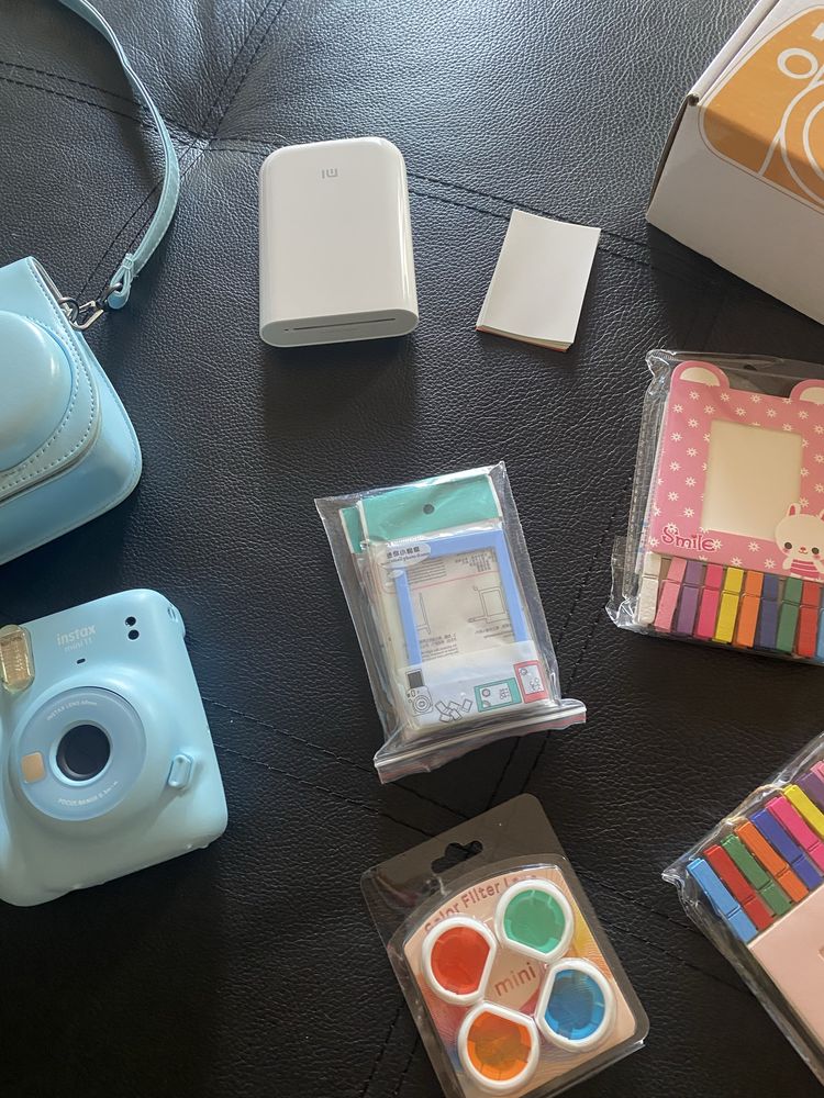 Conjunto câmara Instax e impressora fotográfica Xiaomi