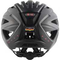 kask rowerowy alpina haga led r. l 58-63cm czarny z lampką