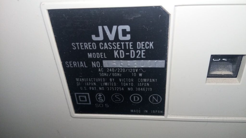 Deck JVC KD-D2E Magnetofon