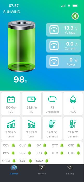 Резервне живленя 1.2 кв Акумулятор Volt  LiFePO4 12V 100 Ah