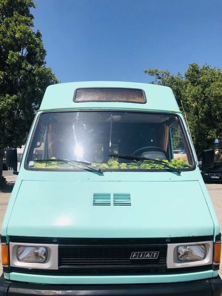 Auto Caravana Fiat 242 E18 2.5D Modelo Longo com Tecto Alto