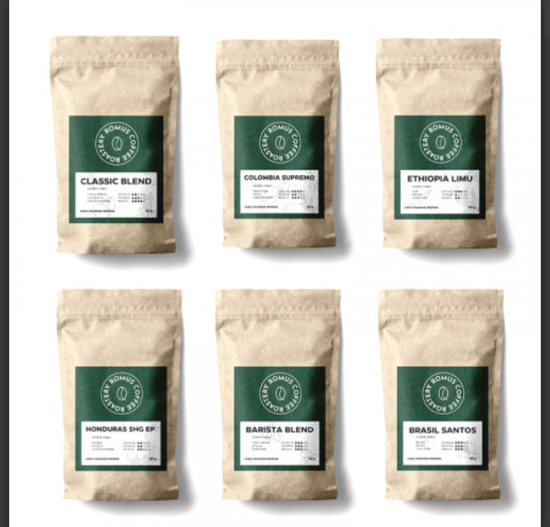Дегустаційний набір меленої кави Romus Coffee Roastery 6 видів