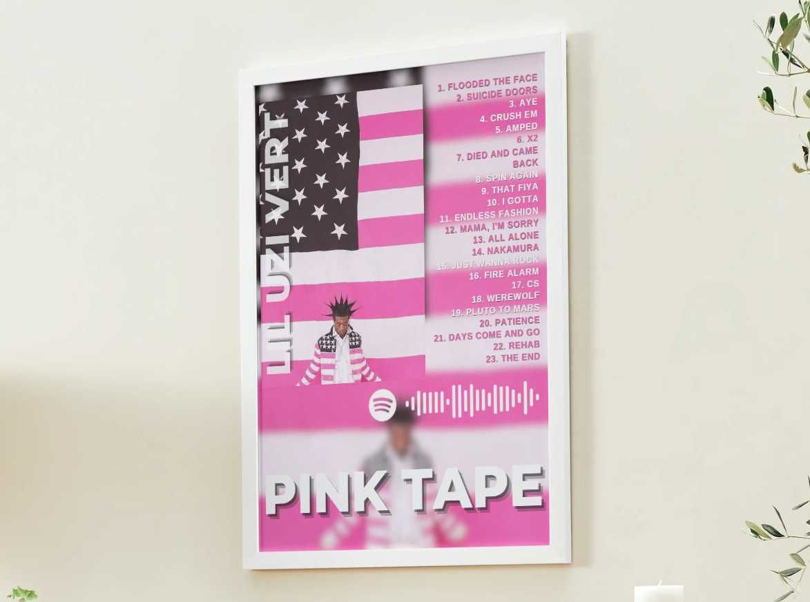 Plakat w ramce album artysta muzyczny postać film A4 PERSONALIZOWANY