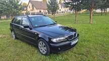 BMW Seria 3 320d czarny kombi stan bardzo dobry.