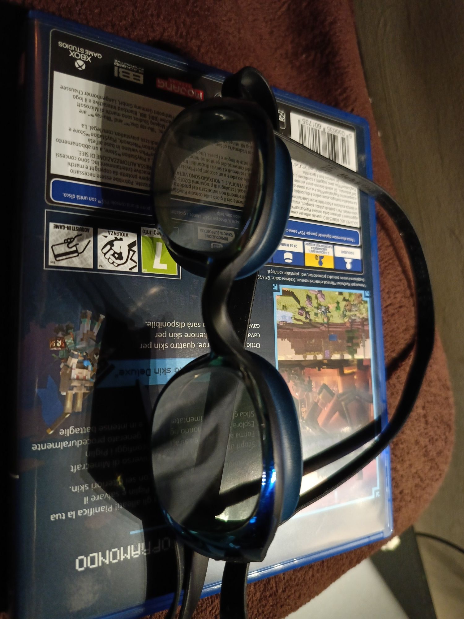 Okularki pływackie Nabaiji Bfit lustrzane szkła uzywane w bdb stanie