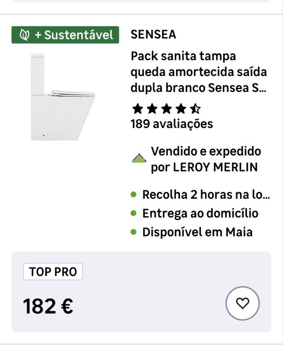 Sanita Sensea Nova sem uso