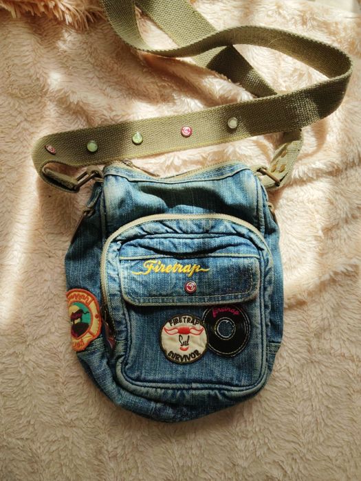 Сумка джинсова з карманами