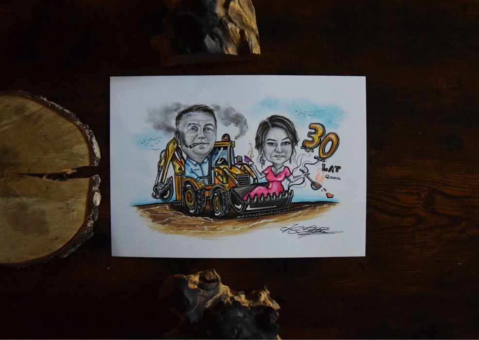 Karykatury na zamówienie ! Spersonalizowany prezent dla bliskich !