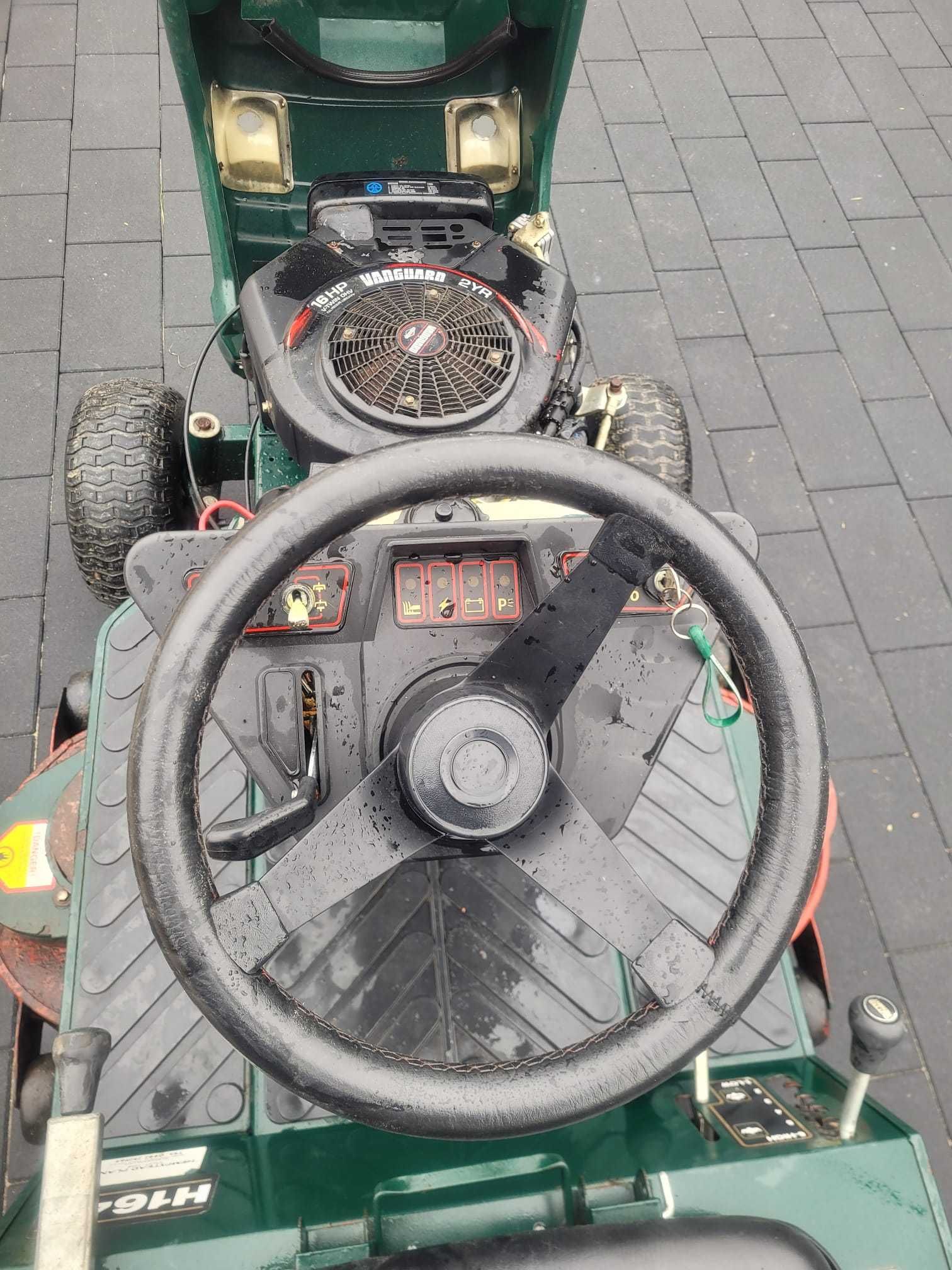 Hayter H1642, traktorek kosiarka, zamiatarka, silnik Vanguard 16 KM V