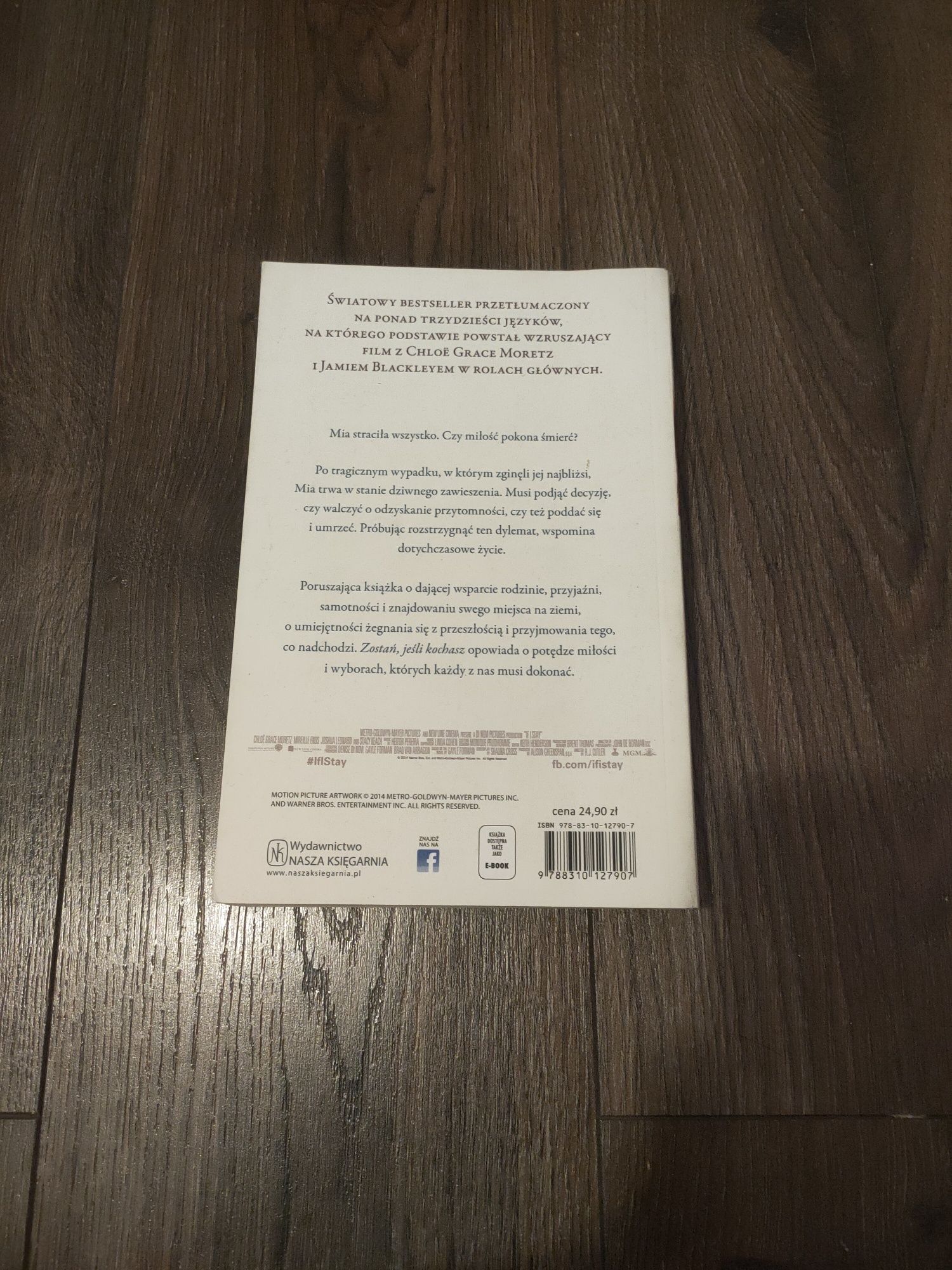 Książka Zostań, Jeśli Kochasz