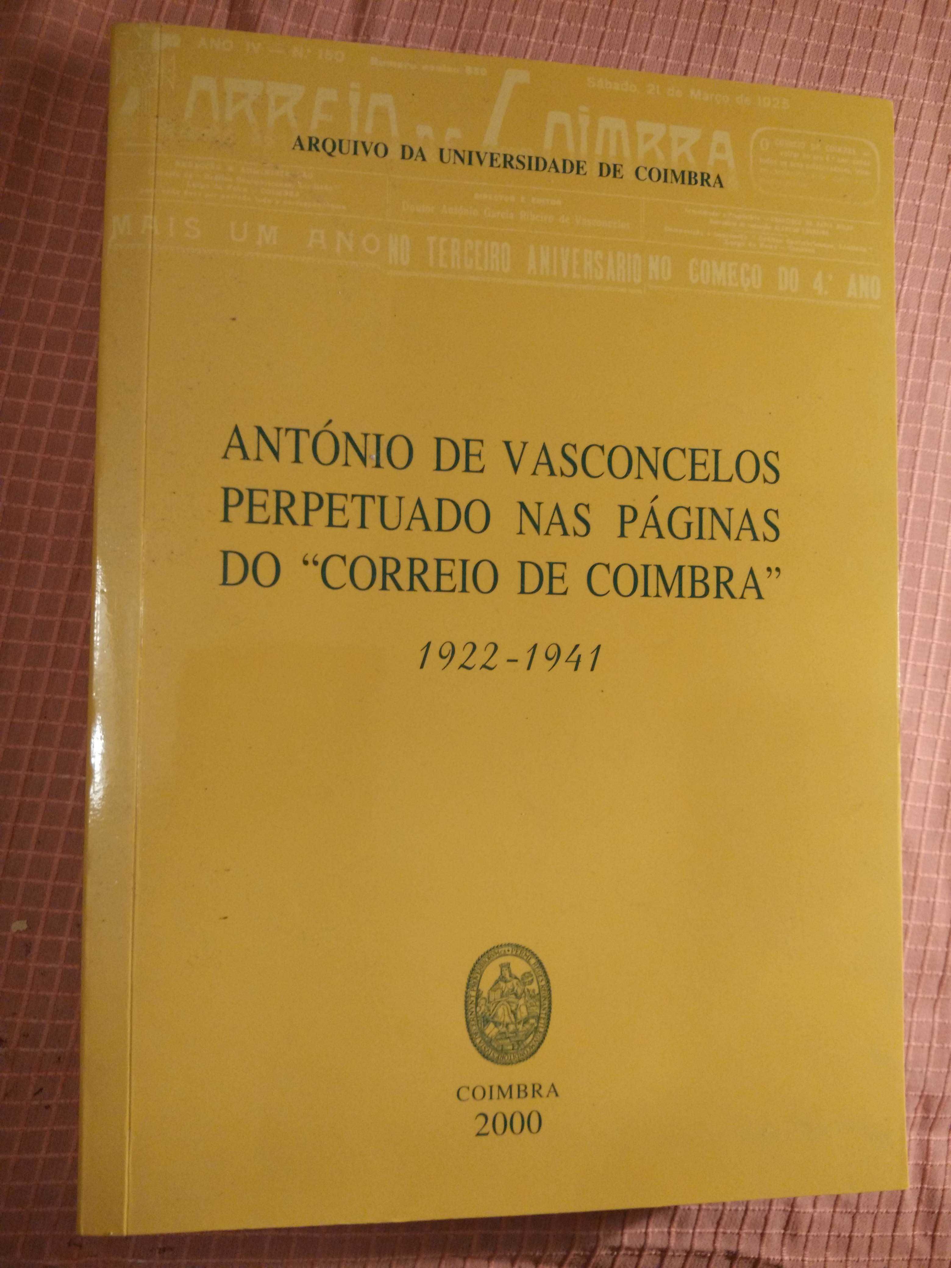 António de Vasconcelos perpetuado nas páginas do Correio de Coimbra