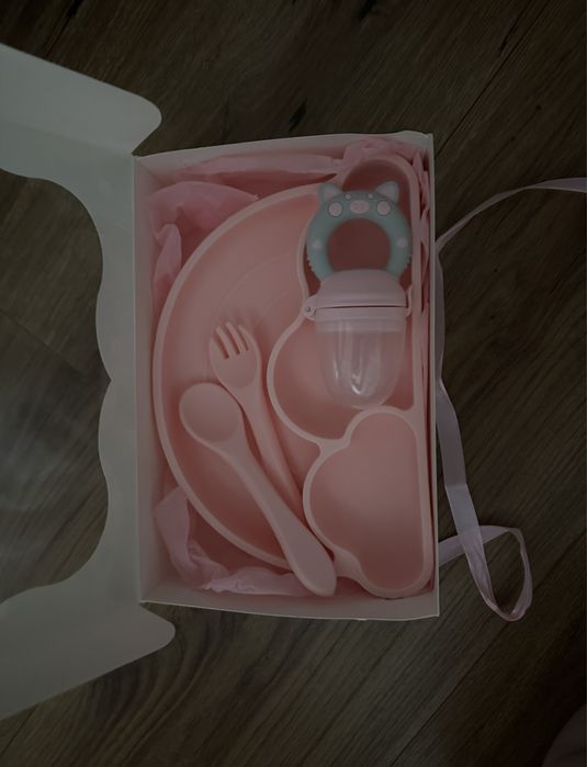 Набор дитячого силіконового посуду