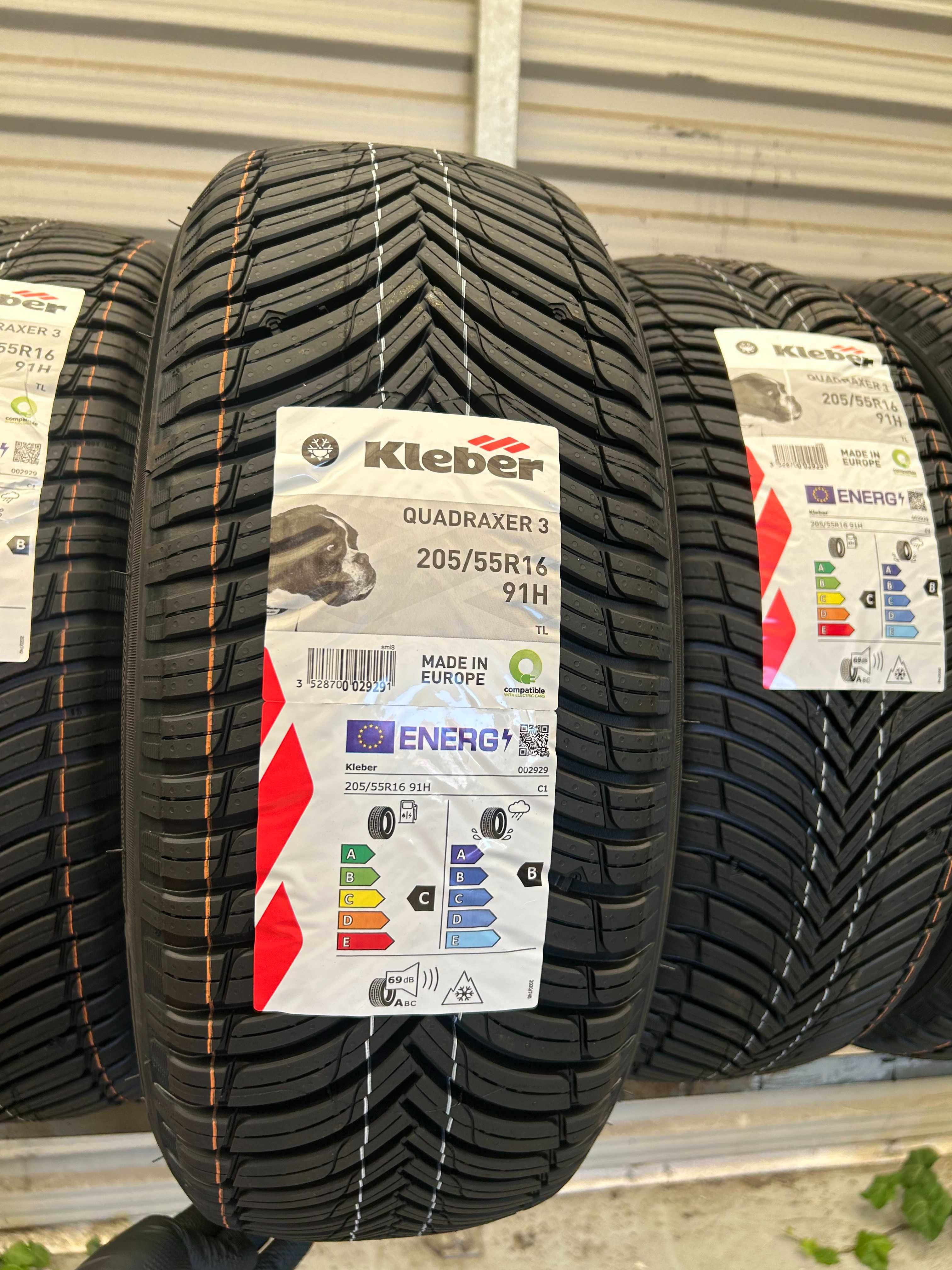 4szt Nowe całoroczne 205/55R16 Kleber Quadraxer3 2024rok! C,B,69db gwa