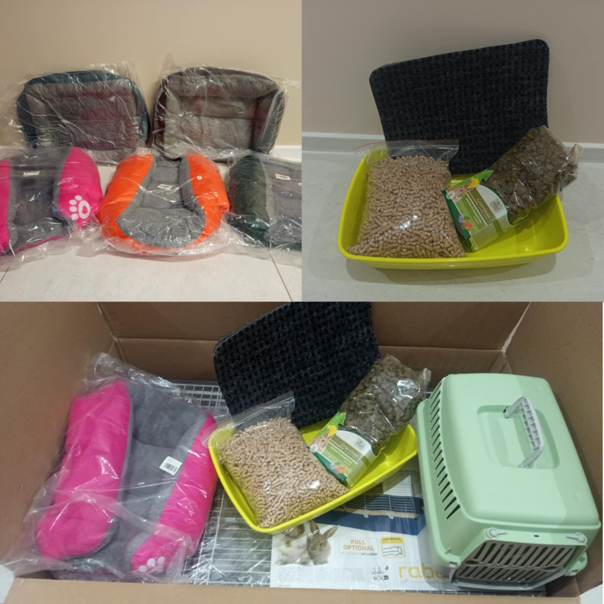 Klatki | Siano | Pełne wyposażenie | Króliczki | Transporter