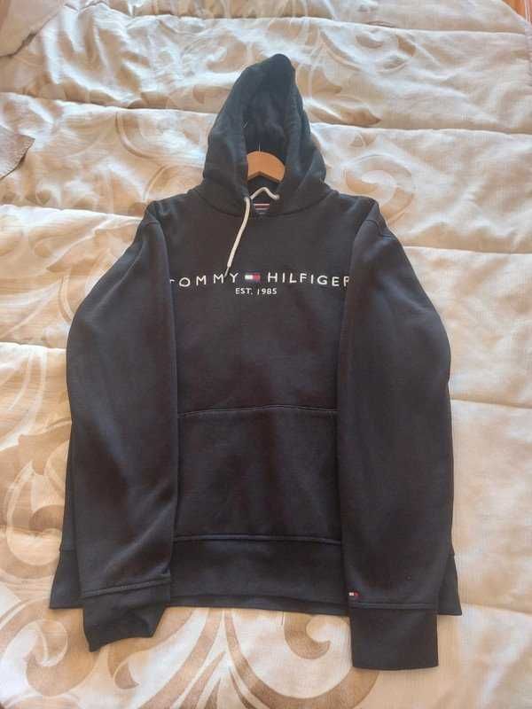 Camisola hoodie preto Tommy Hilfiger XL (veste L)