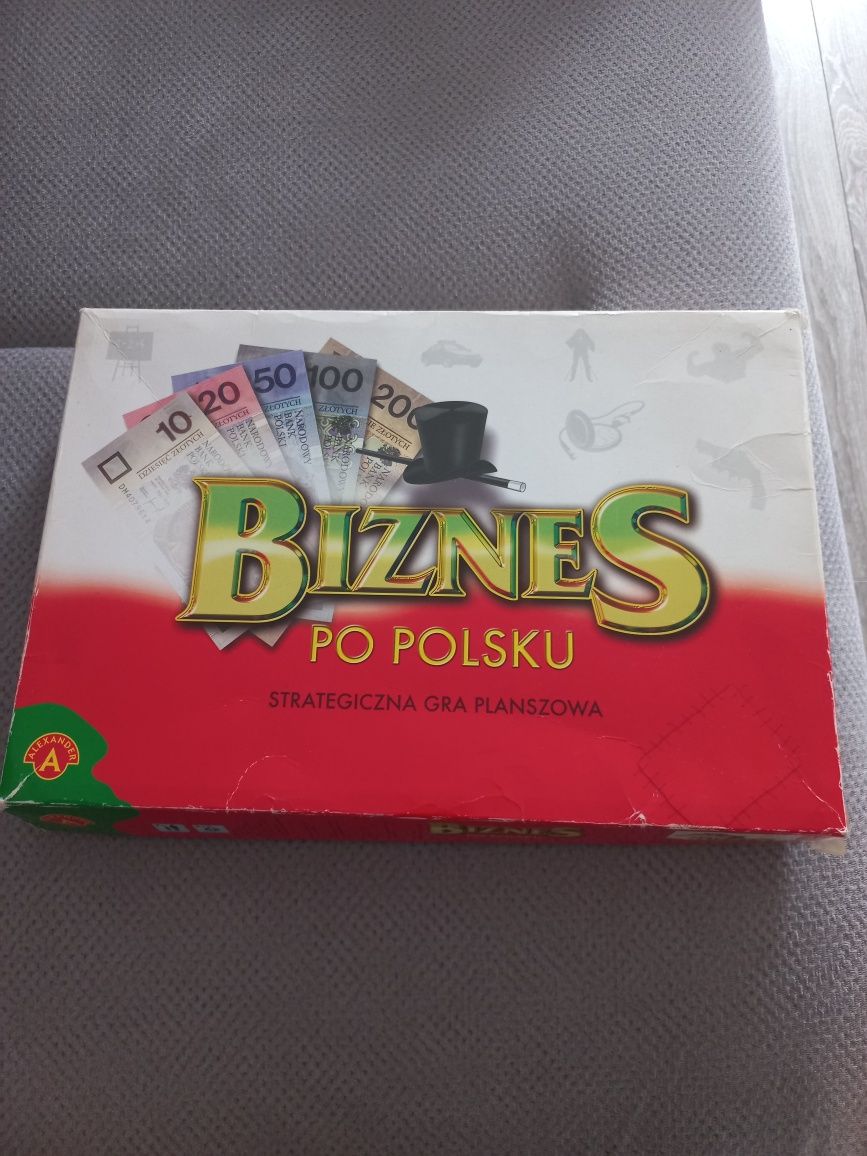 Strategiczna gra planszowa BIZNES po polsku 7+