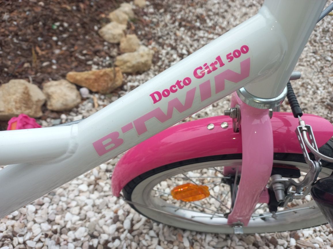 Bicicleta de criança COMO NOVA 4-6 anos com rodinhas ( BTWIN docto gir