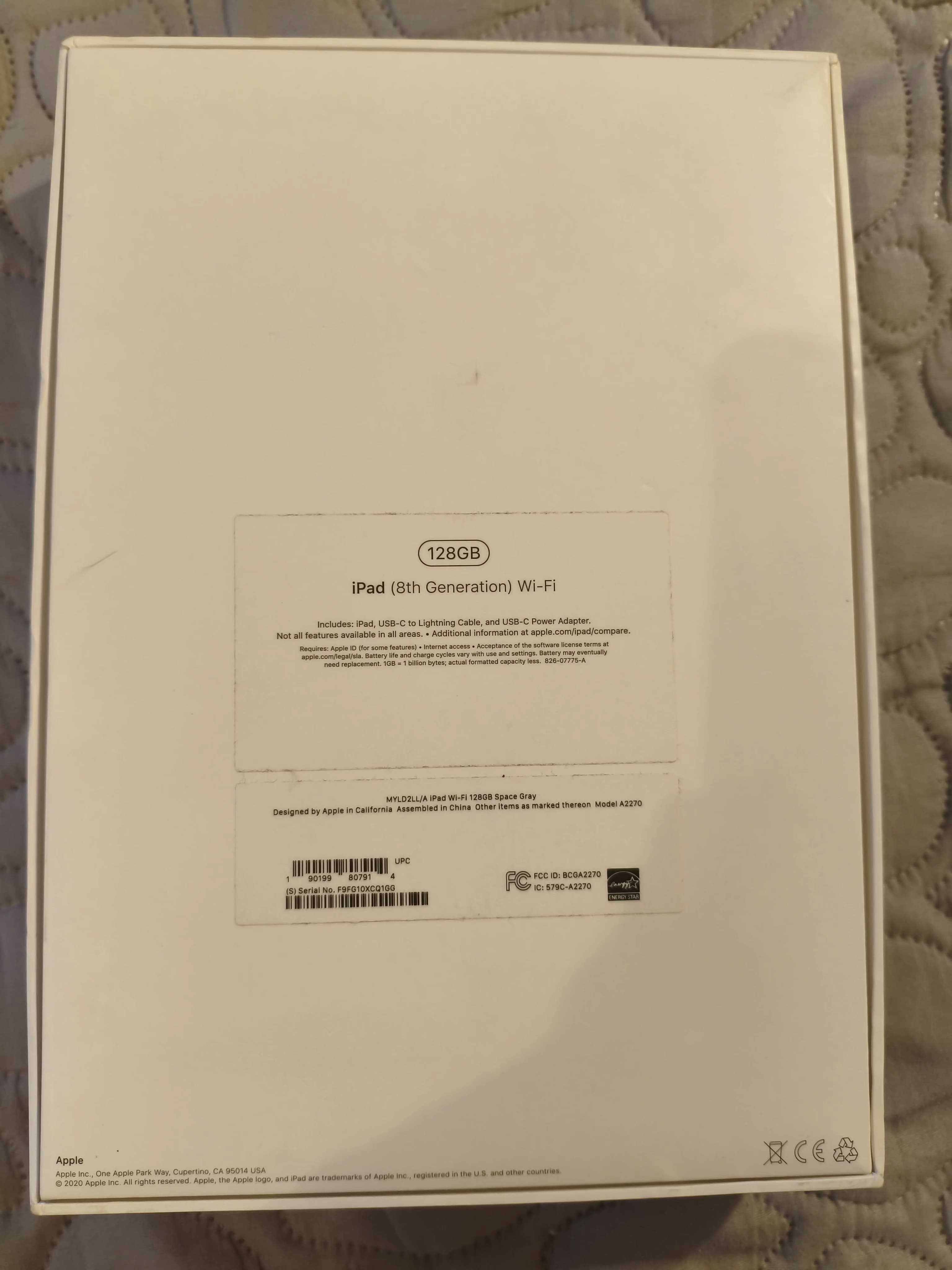 Apple iPad 8 generacja 8th gen 128 GB 1szy właściciel, stan BDB