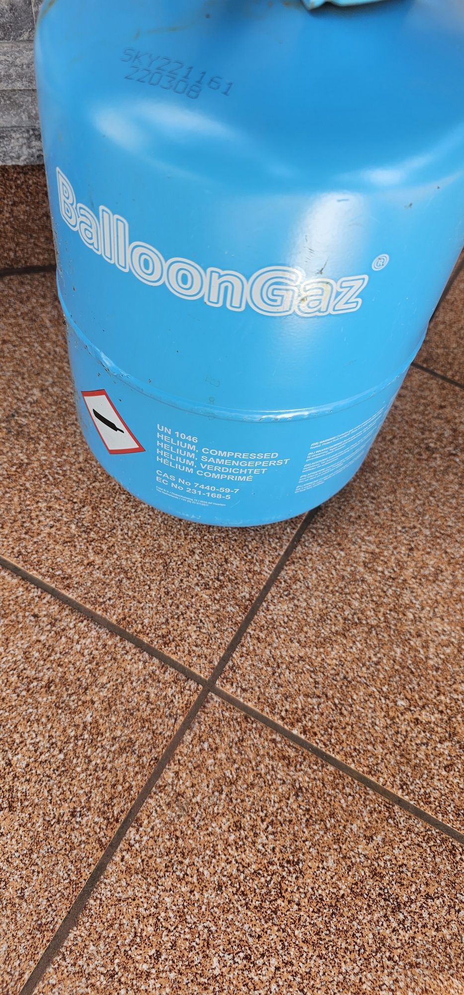 Butla na hel butla po helu 7 l 2.2 kg