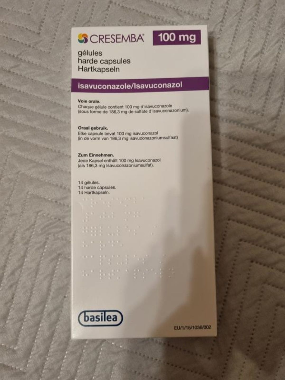 Креземба, Cresemba, Isavuconazol, ізавуконазол, 14 капсул в упаковці.