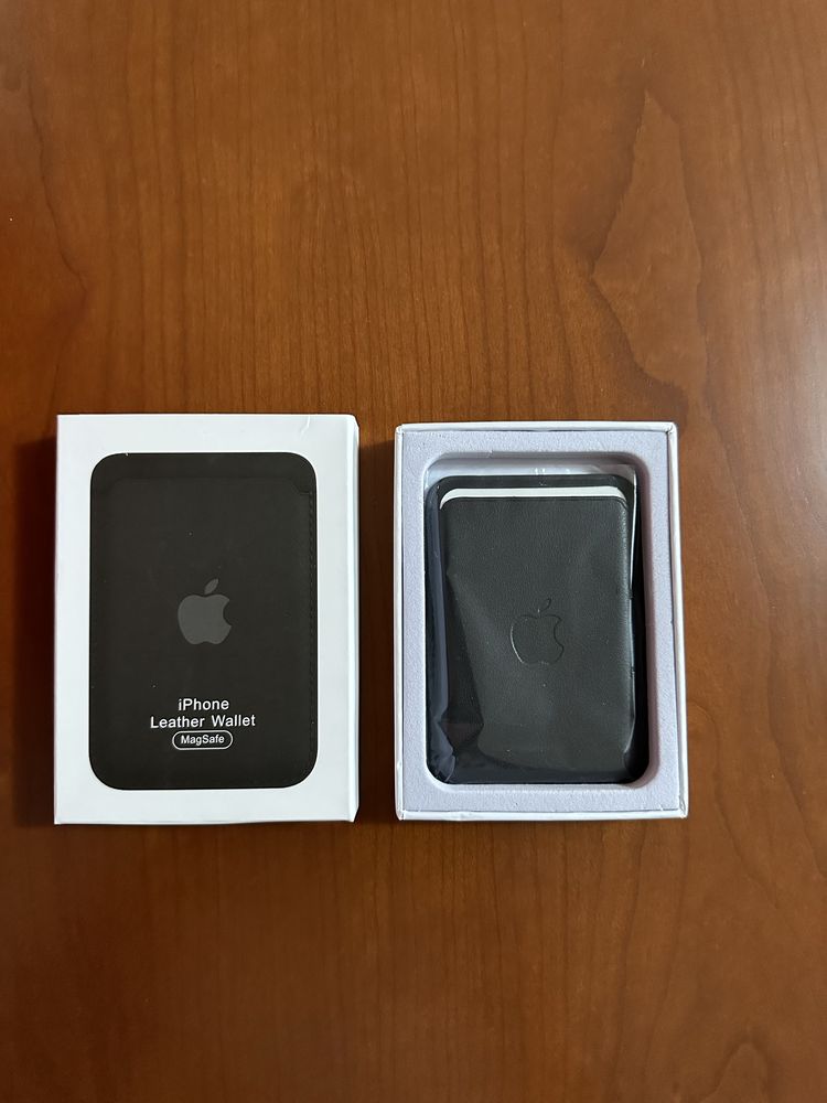 Carteira iphone Magsaf em preto e castanho,forte fixação