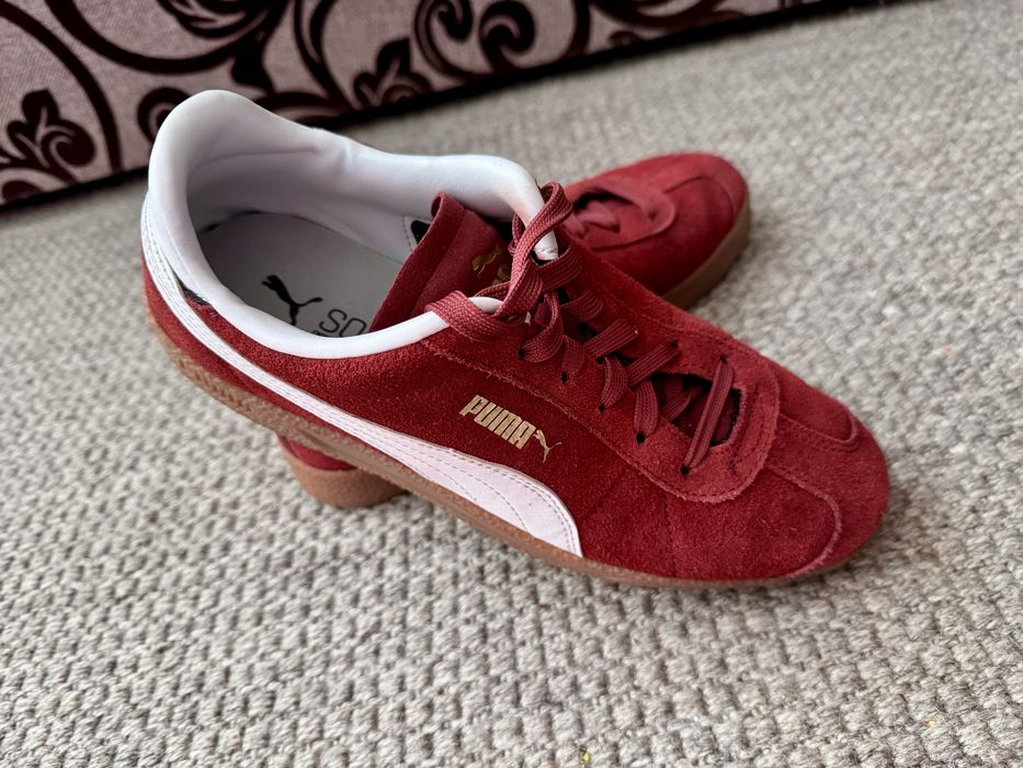 Кеди puma бежева підошва