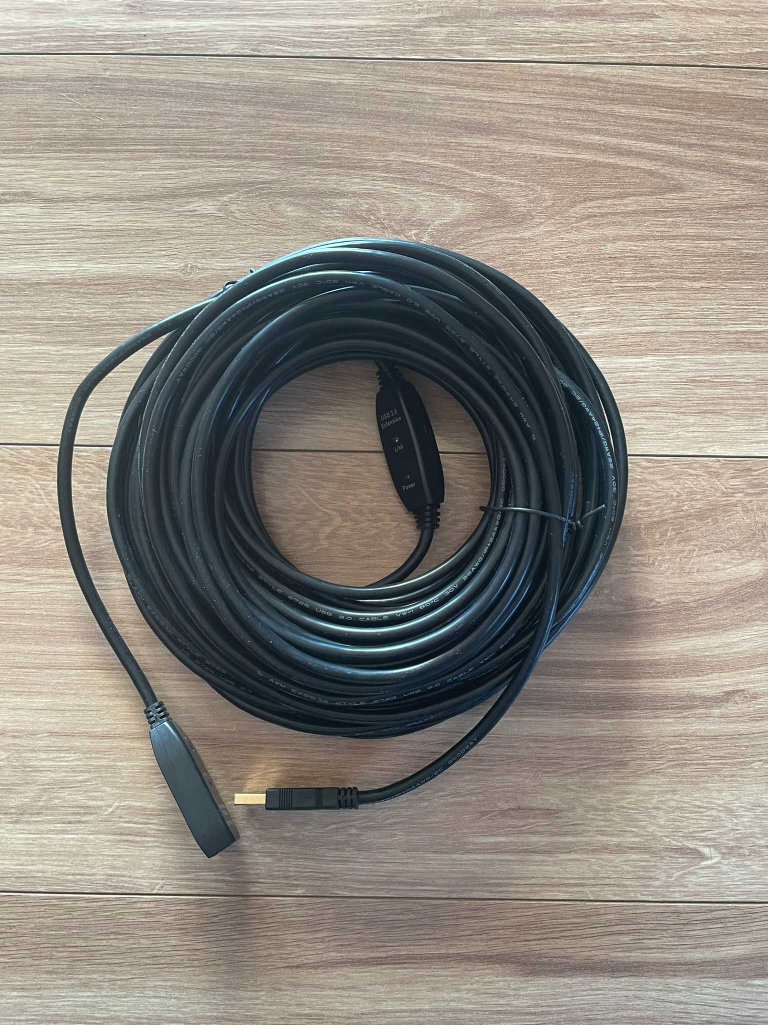 10 m kabel USB 2.0 męski na żeński z 2 chipsetami przedłużającymi