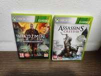 PŁYTY zestaw Wiedźmin 2, Assassin's Creed III XBOX 360