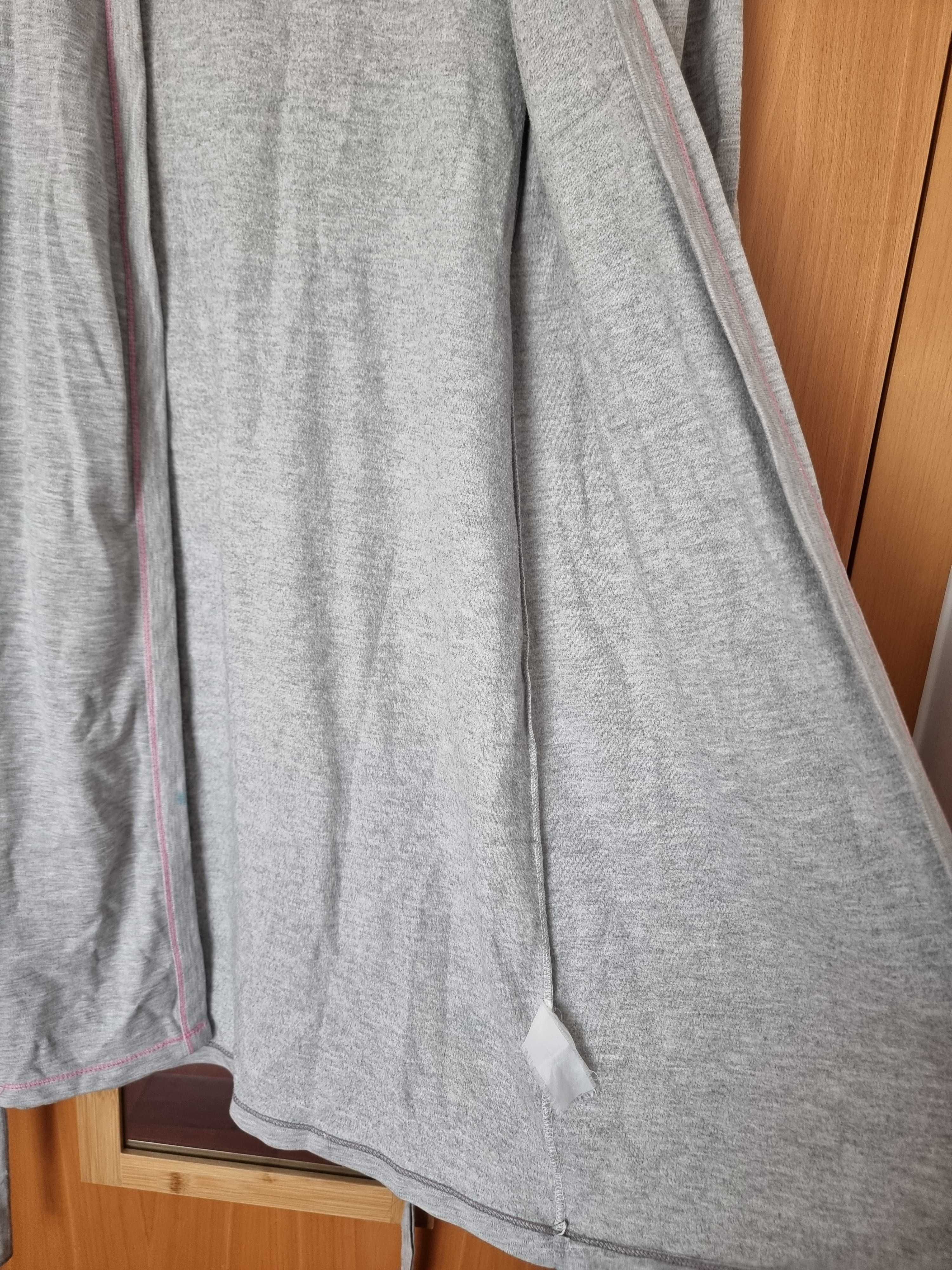 Roupão/ robe cinzento com detalhes rosa Red Code, tamanho S