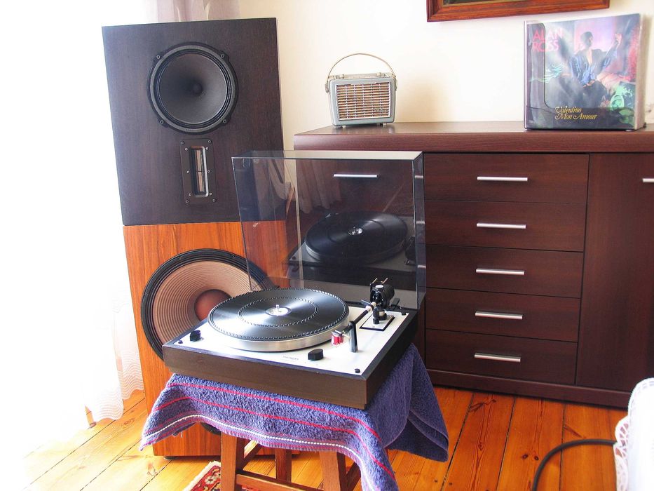 Thorens TD 166 MK II + DENON DL-110 / Oryginalny Karton '' Vintage ''