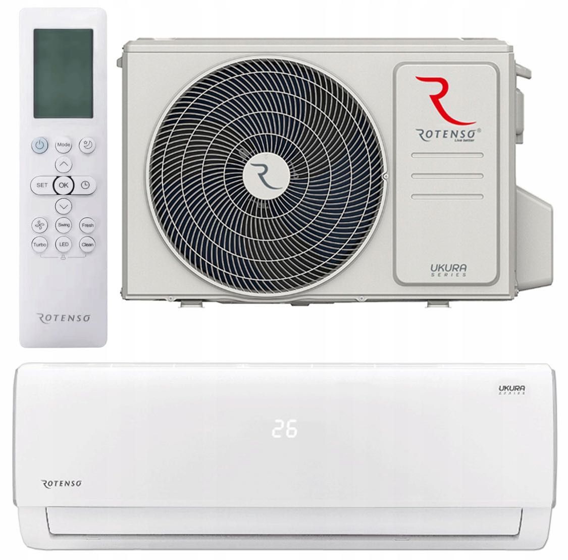 Klimatyzacja Rotenso Ukura 3,5 kW z montażem – Wrocław i okolice