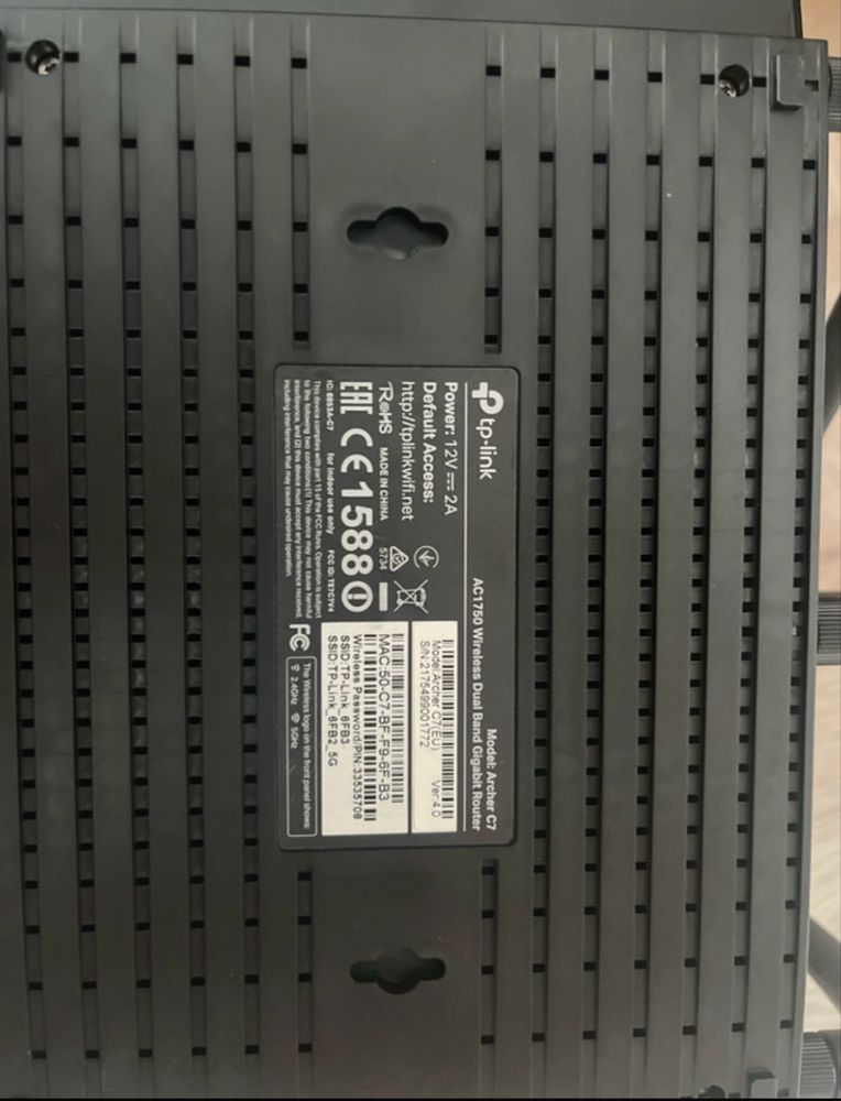 Ruter TP-link ArcherA7 A1750 z zasilaczem