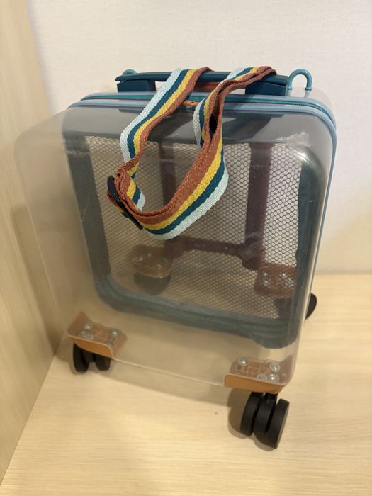 Прозора валіза, нова,  дитяча або ручна поклажа, регулюється ручка