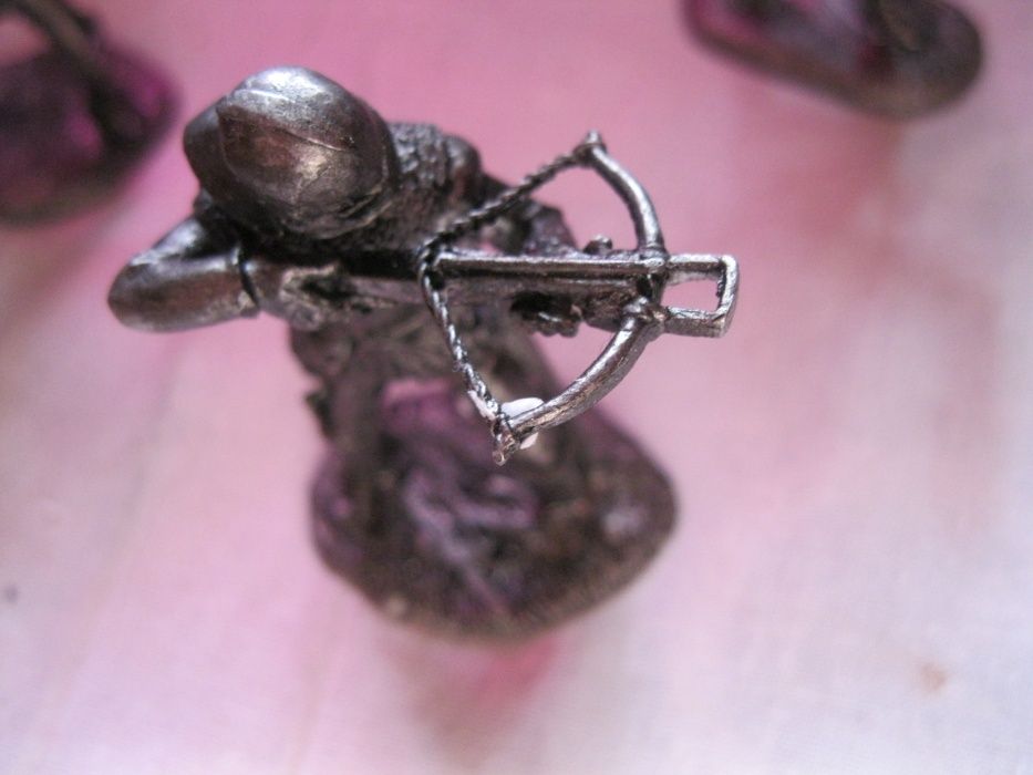 коллекция фигура сплав олова набор 4ш статуэтка сувенир рыцари меч щит