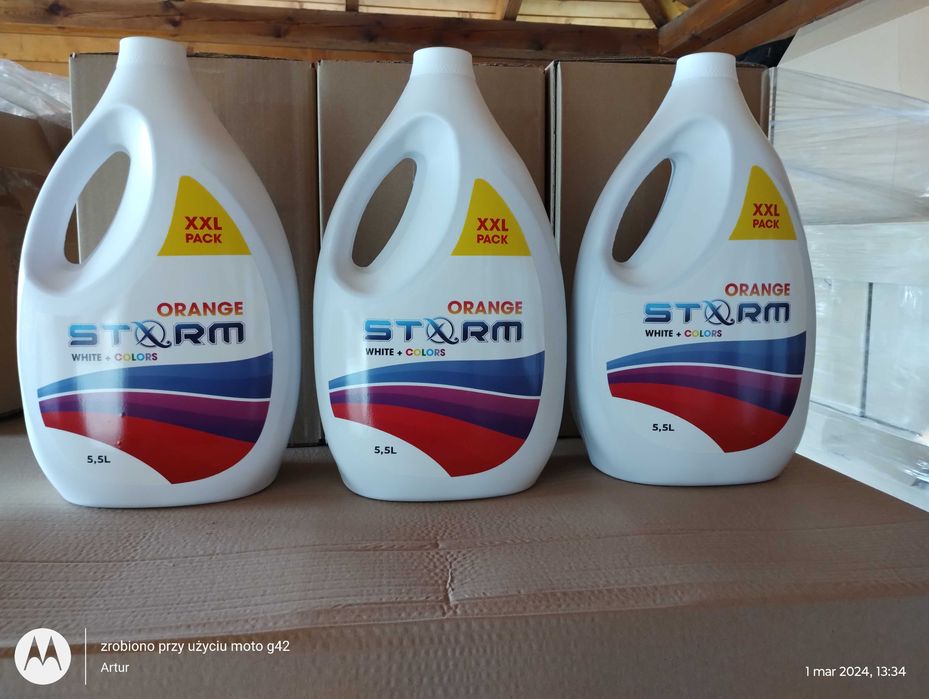 Żel do prania kolorowych ubrań STORM