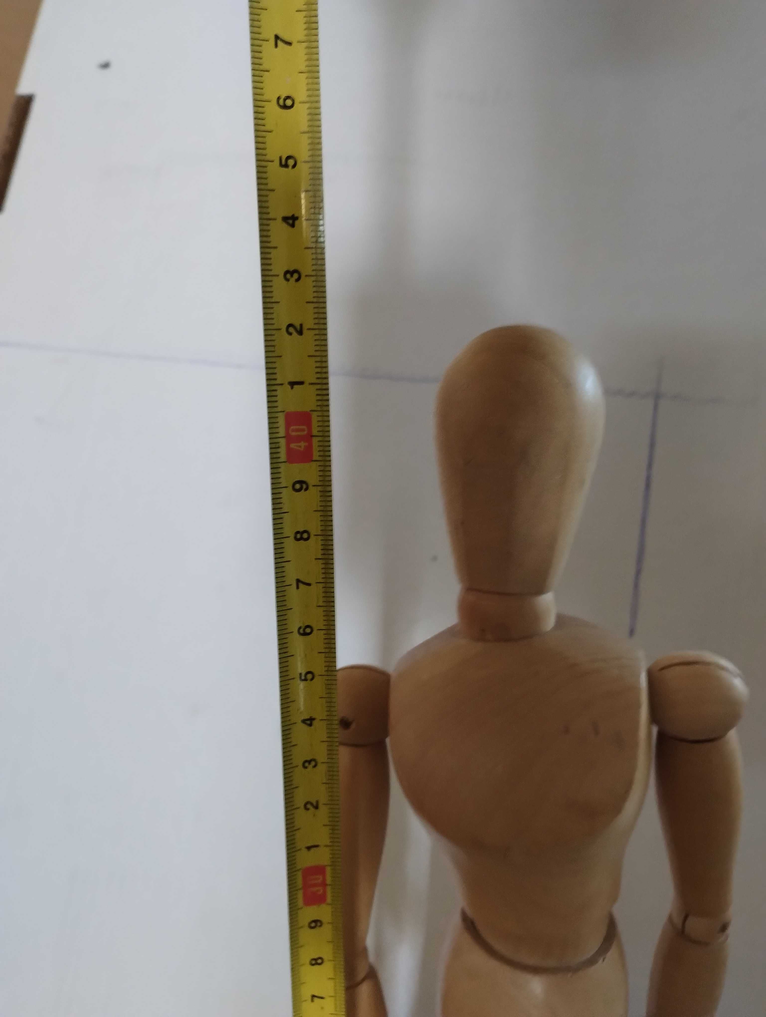 Duży manekin drewniany szkic model do nauki rysowania 33cm