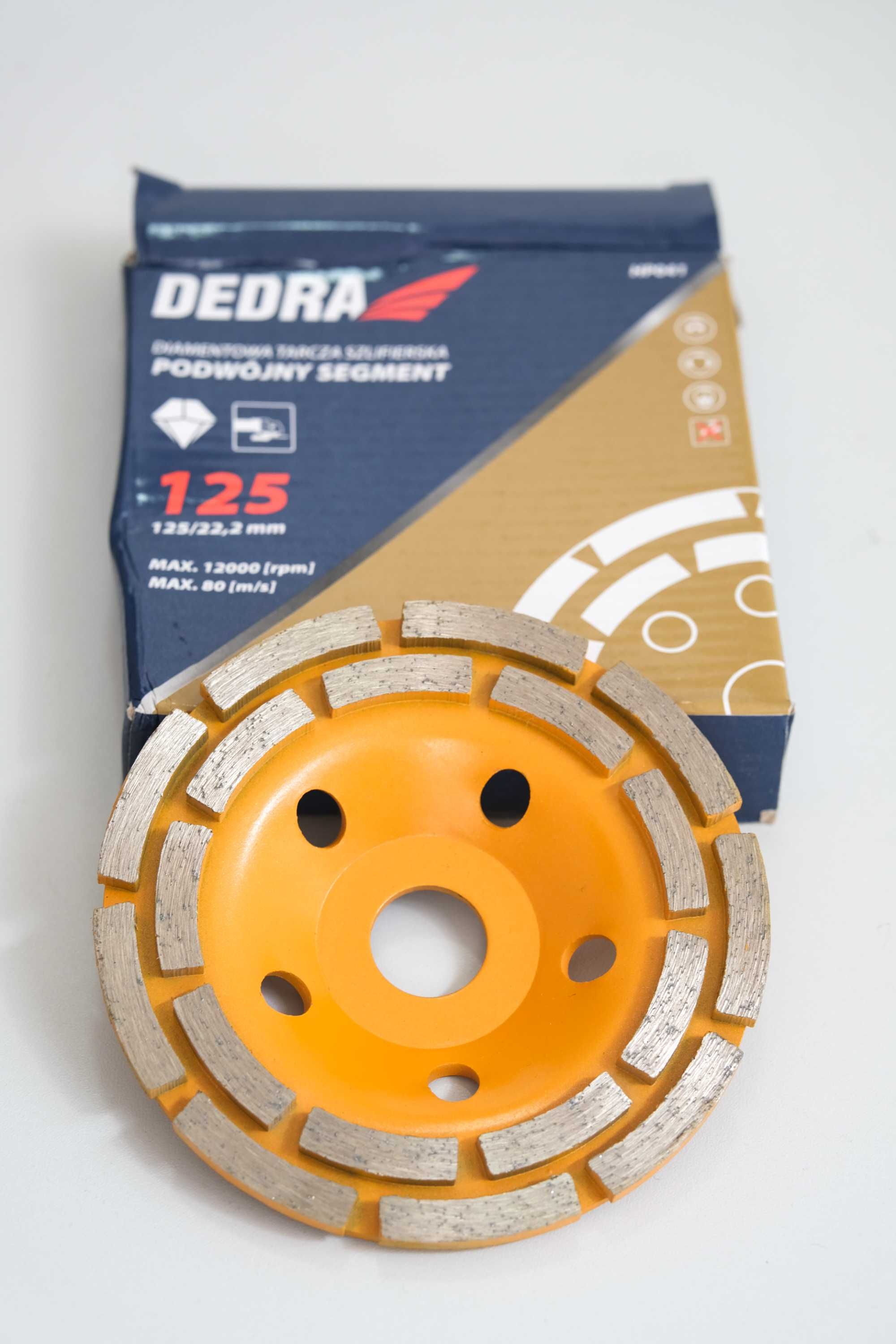 Tarcza Diamentowa DEDRA HP041 / 125 Podwójny Segment do szlifowania