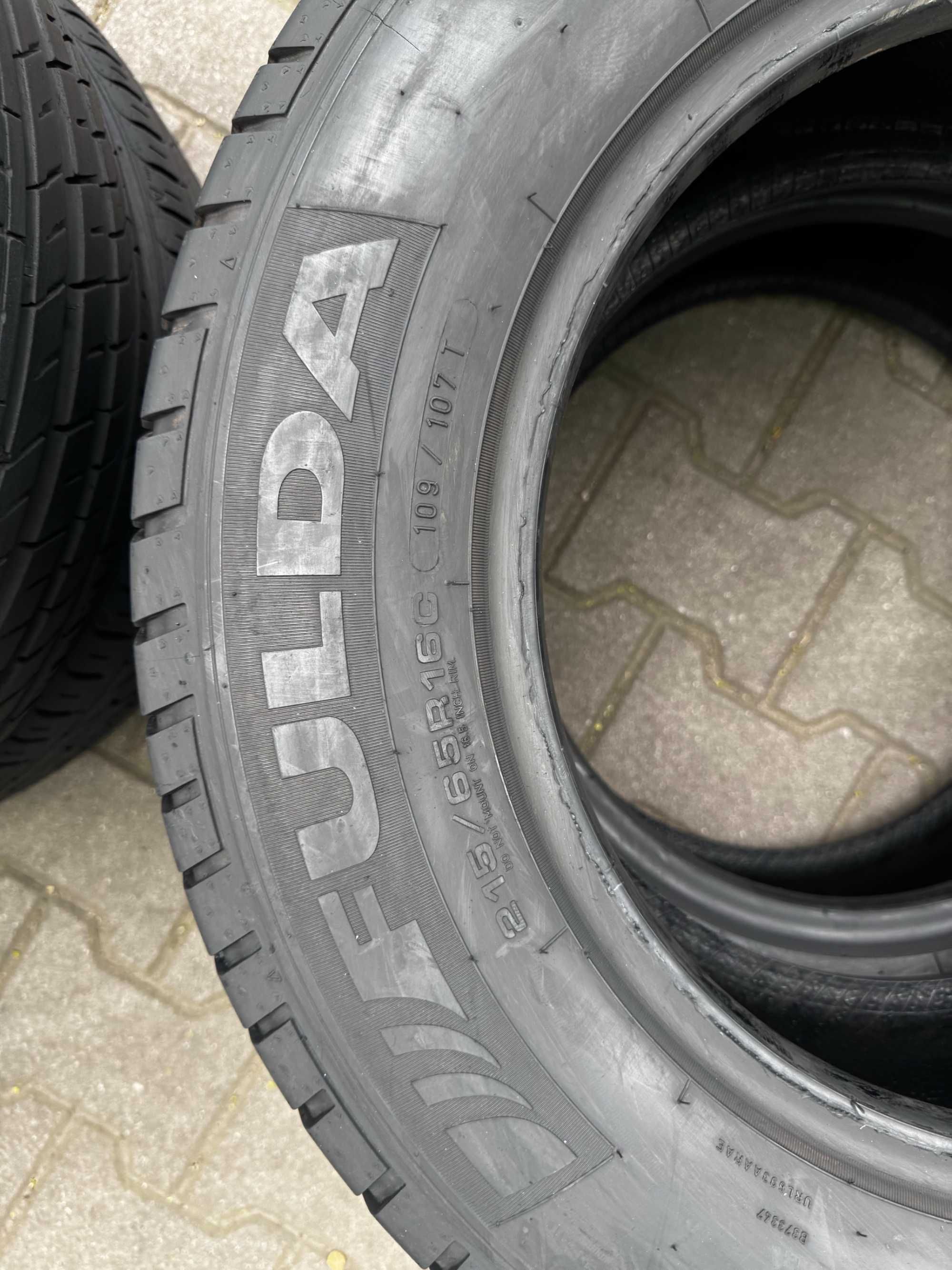 Opony Lato Letnie 215/65/16C 215/65R16C Fulda Jak Nowe Wrocław