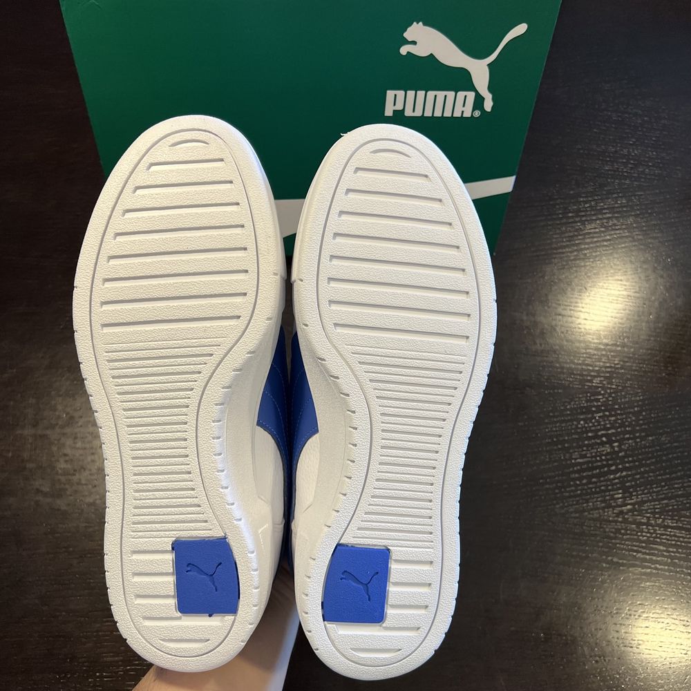 Nowe męskie buty, sneakersy skórzane, Puma białe  rozmiar 42