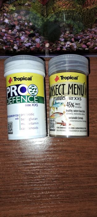 Pokarm dla rybek Tropical Insect Menu i Tropical Pro Defence